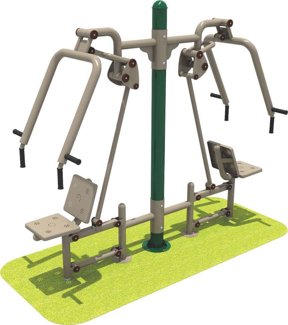 U8国际(中国区)运动健身器材 双人坐推器