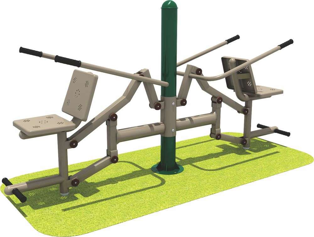 U8国际(中国区)运动健身器材 双人坐压器